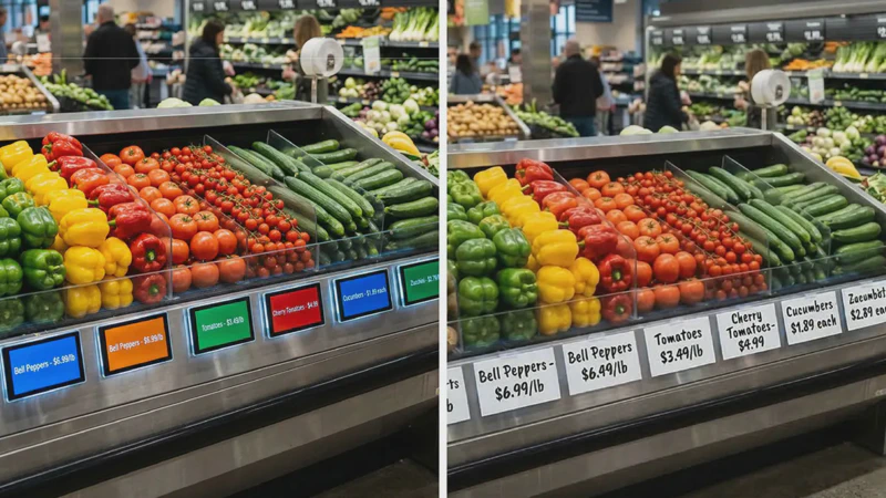 A/B testing digital signage display