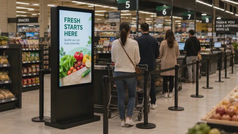 Checkout POP Digital Signage
