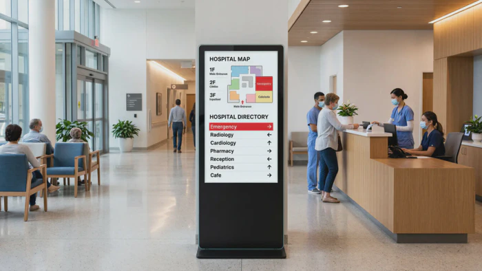 Digital Signage Wayfinding for Hospitals