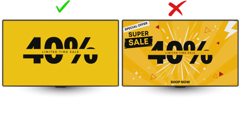 Don't Overload Digital Signage