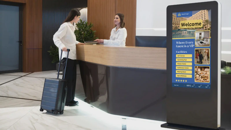 Hotel Lobby Digital Signage