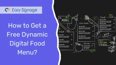 How to Get a Free Dynamic Digital Food Menu?
