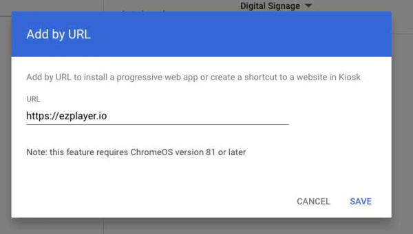 Kiosk App Management Console