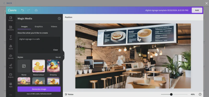 Magic Media-Text to Image