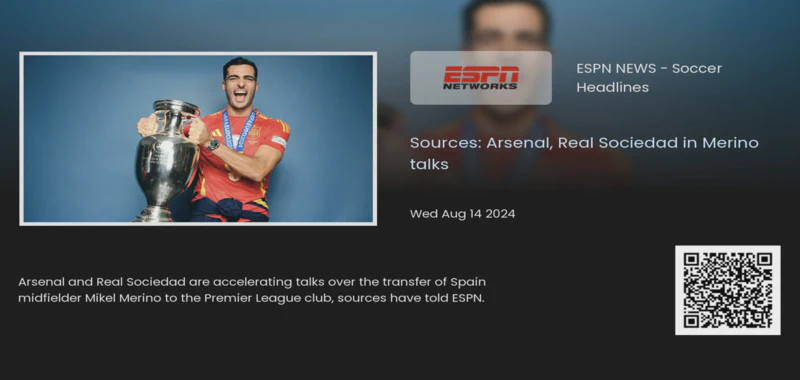 QR Code for News and RSS Feed