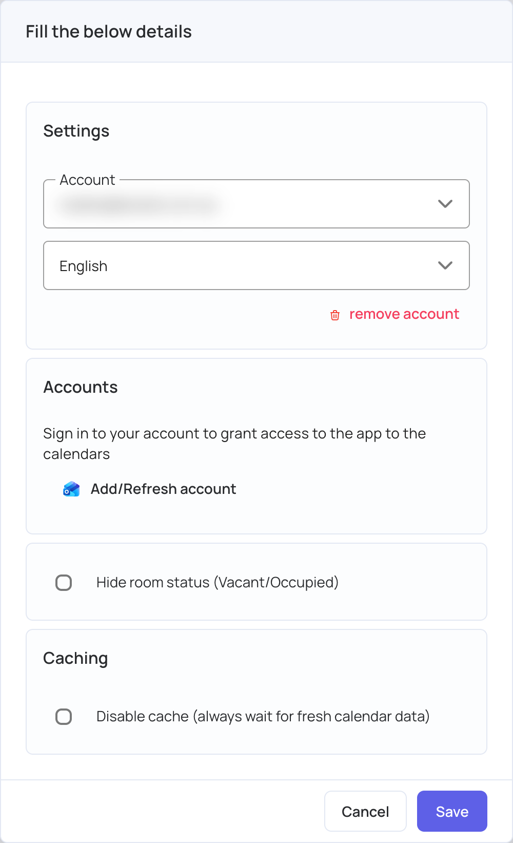 Microsoft Door Label settings