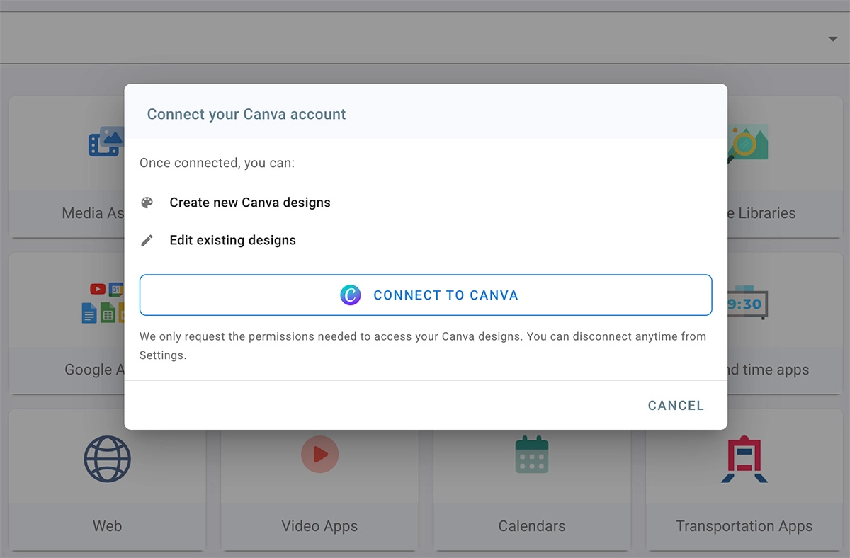 Canva App Sign in