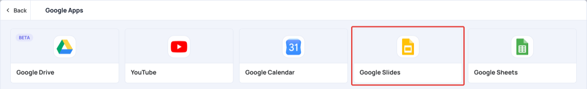 Google Slides in Google Apps