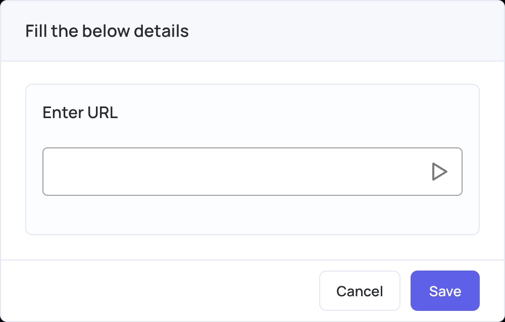Import video from url window