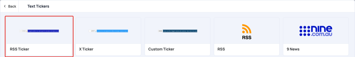 RSS Ticker in Text Tickers