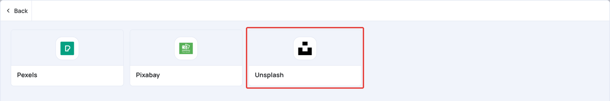 Unsplash in Image Libraries