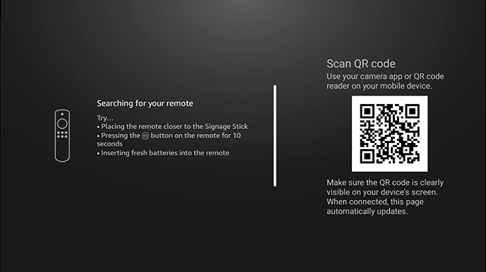 pair amazon signage remote