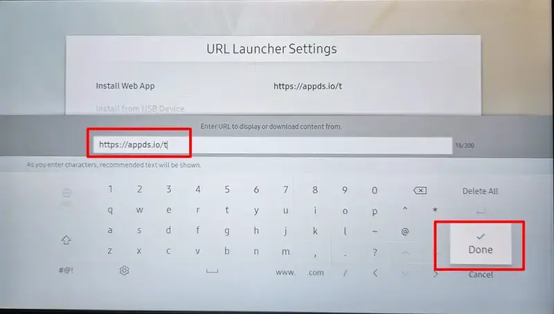 URL Launcher Settings Type