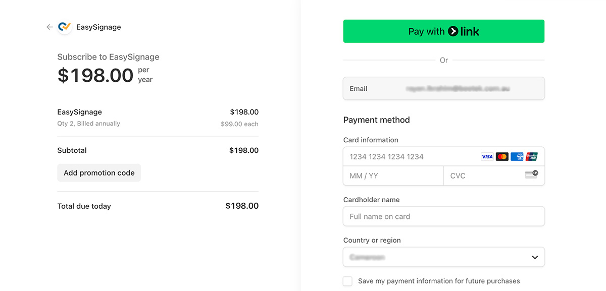 Add Payment Card