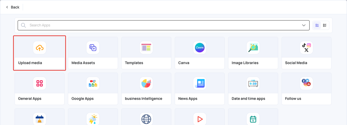 Content apps for a layer