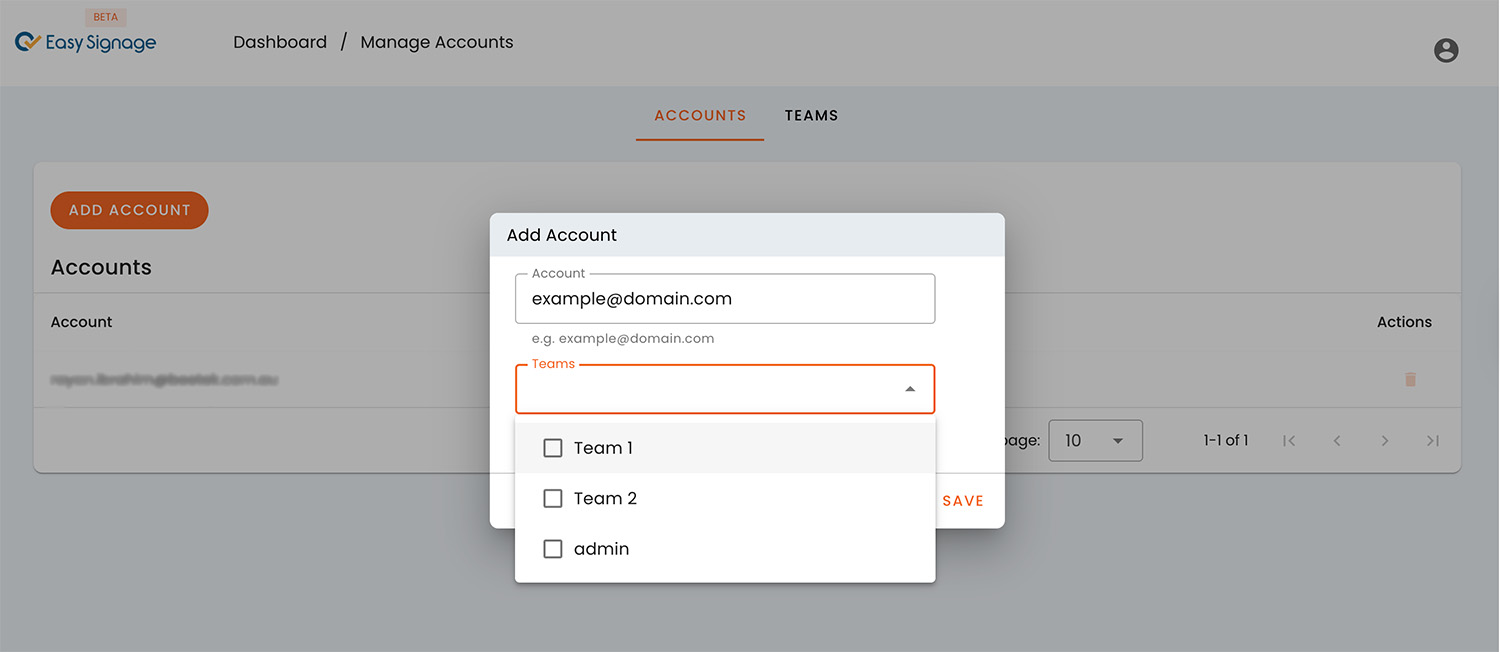 Proof of Play Dashbaord Accounts
