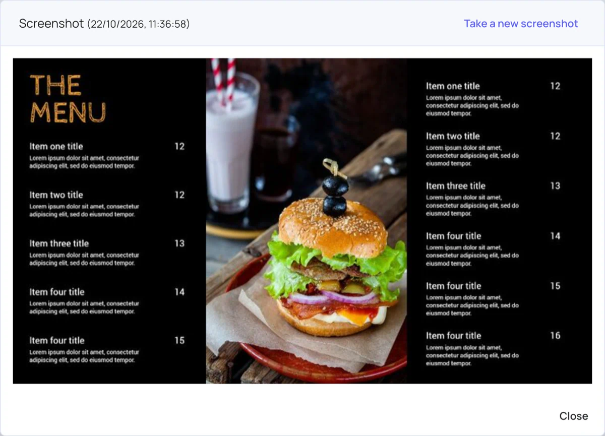 Screenshot window
