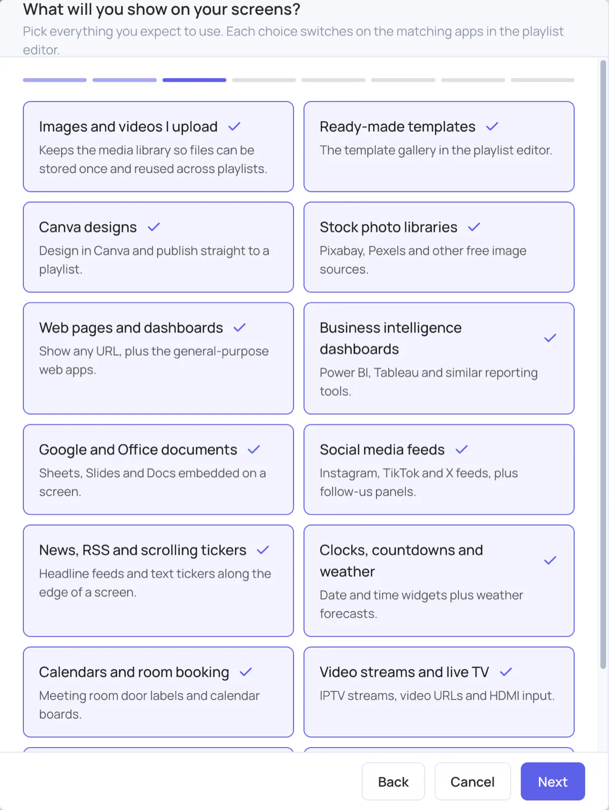 Setup Wizard questions
