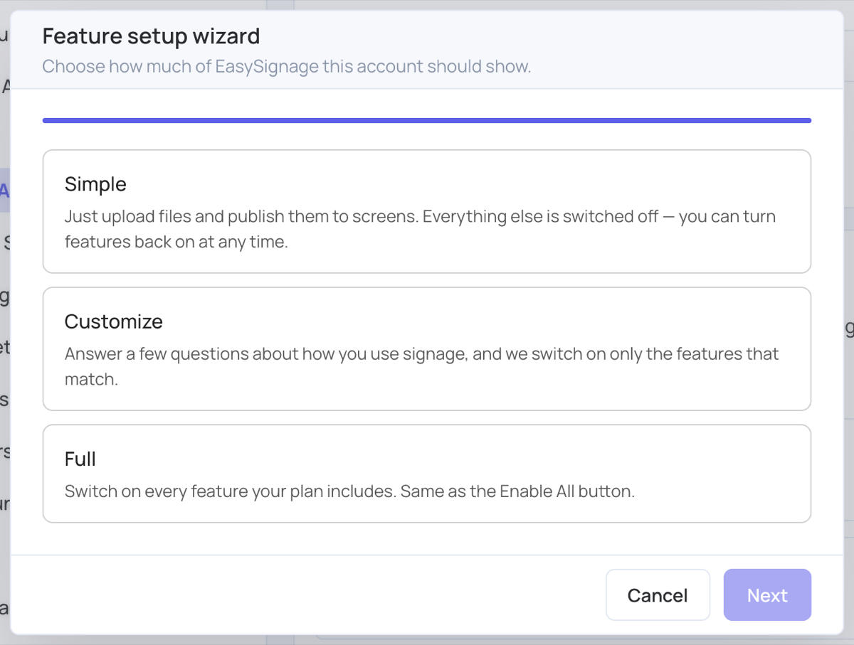 Setup Wizard