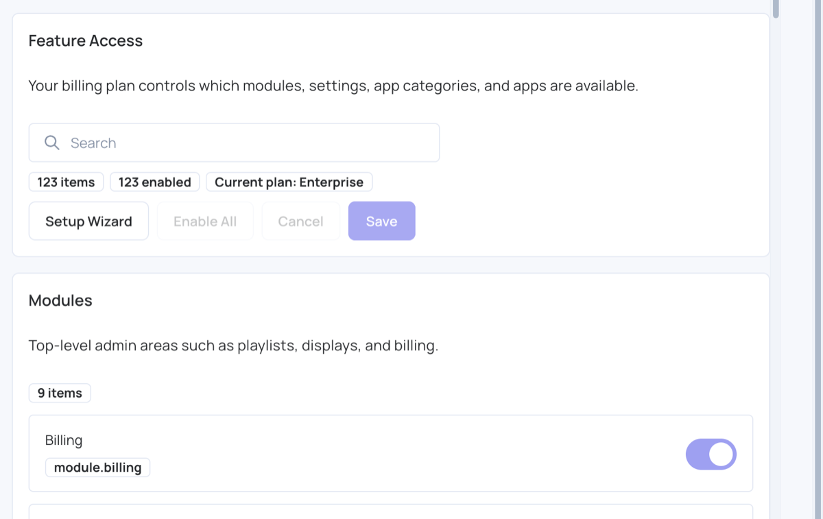 Feature Access