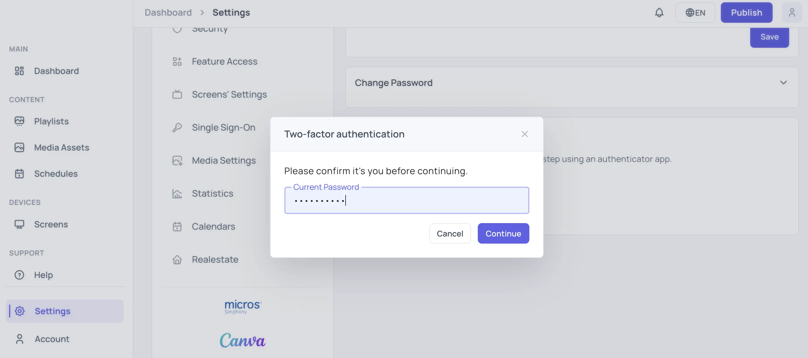 Password Sign-in