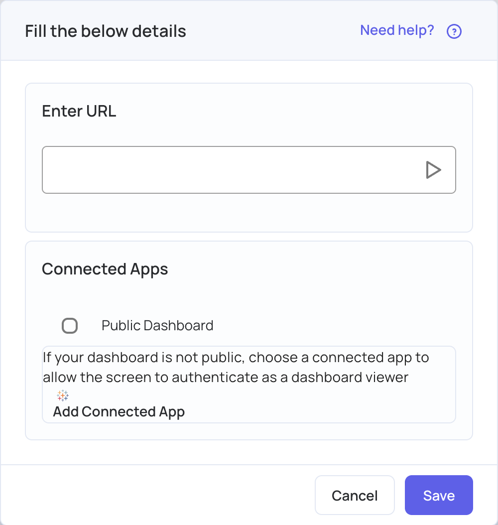 Public Dashboard unticked