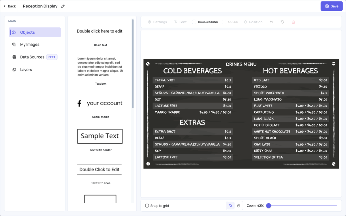 The Template Editor