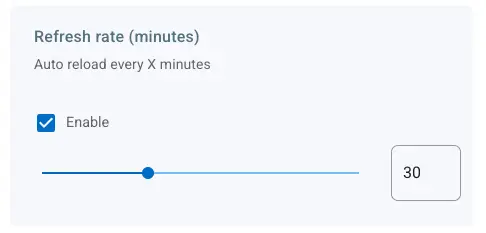 Web App Refresh Rate