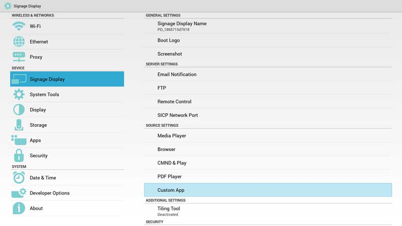 Source Settings