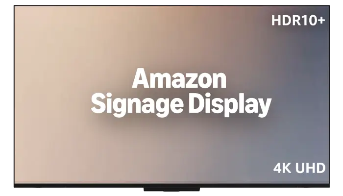 Amazon Signage Display showing EasySignage content