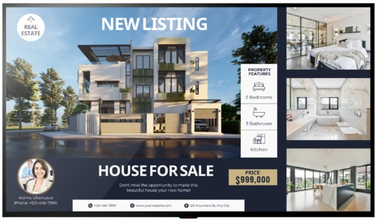 Real Estate Digital Signage