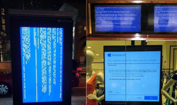 windows fail blue screen